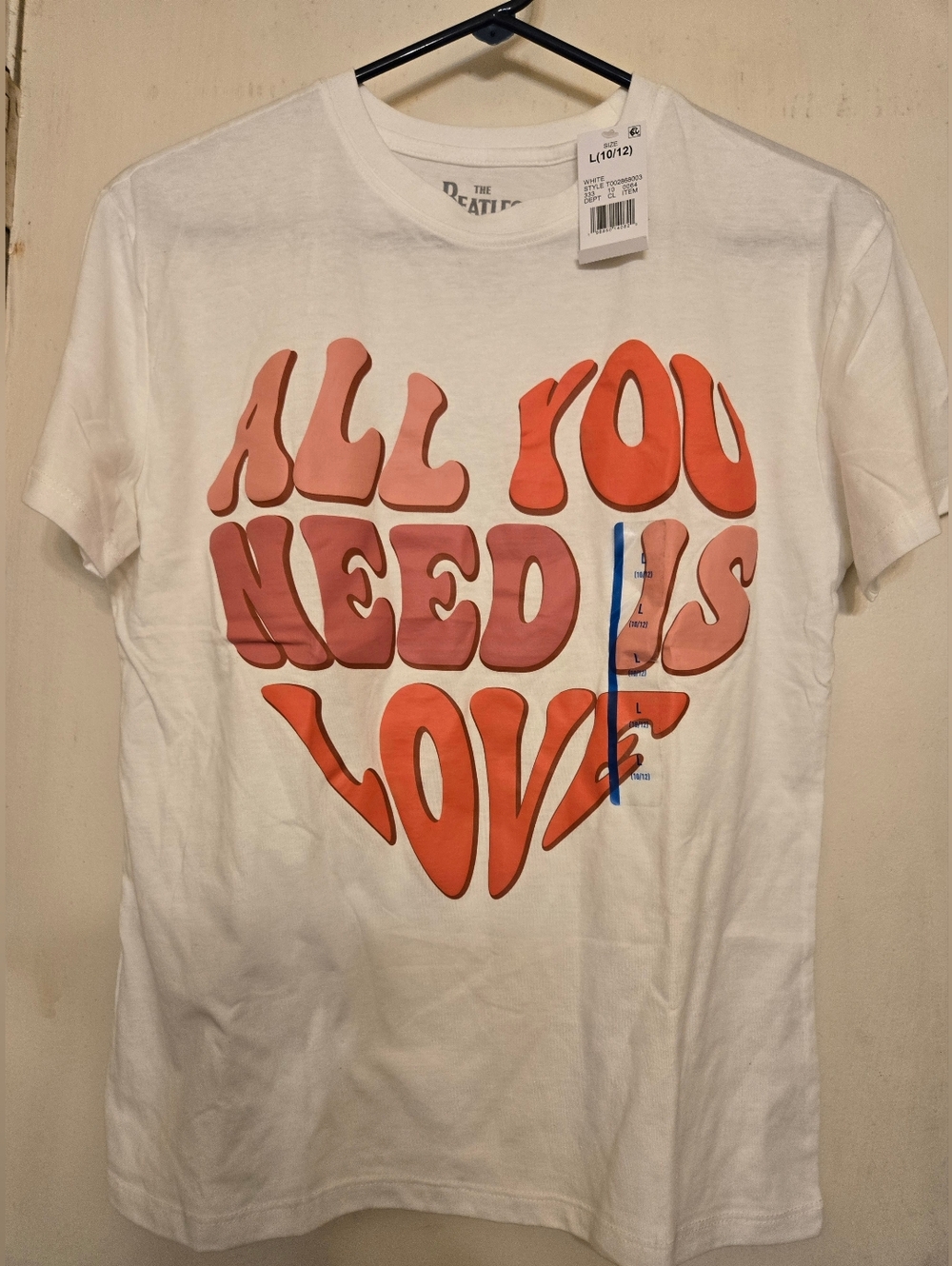 The Beatles All You Need Is Love Graphic T-Shirt NWOT
